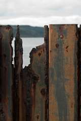 Carradale harbour wall